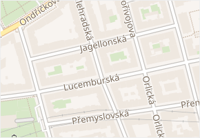 Jagellonská v obci Praha 5 - mapa ulice