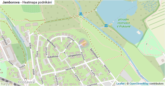 Jamborova - mapa podnikání