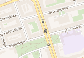 Jana Želivského v obci Praha - mapa ulice