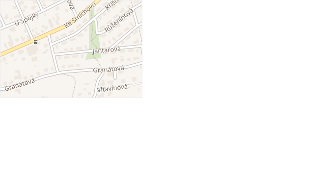 Jantarová v obci Praha 12 - mapa ulice