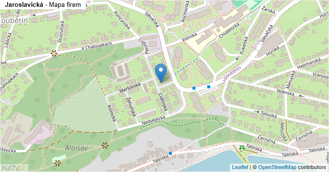Jaroslavická - mapa firem