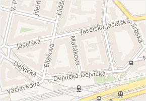 Jaselská v obci Praha 13 - mapa ulice