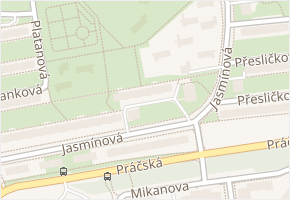 Jasmínová v obci Praha 15 - mapa ulice