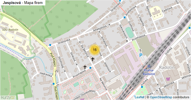 Jaspisová - mapa firem