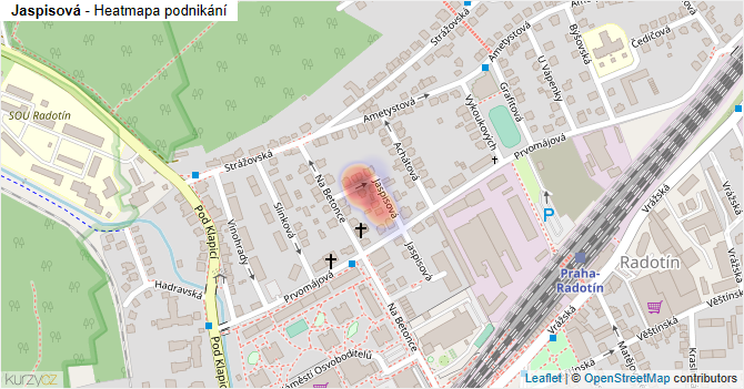 Jaspisová - mapa podnikání