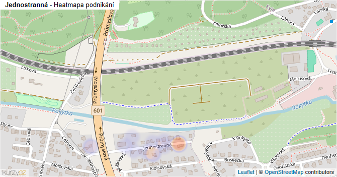 Jednostranná - mapa podnikání