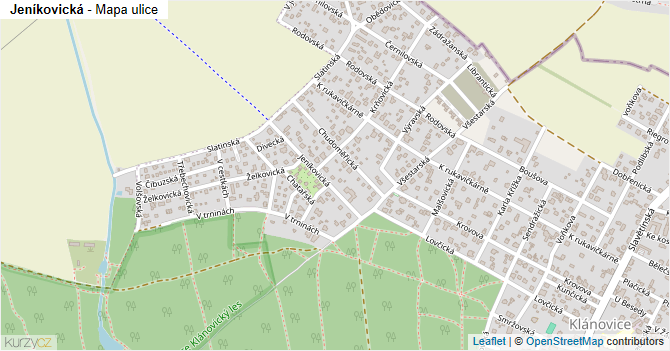 Jeníkovická - mapa ulice