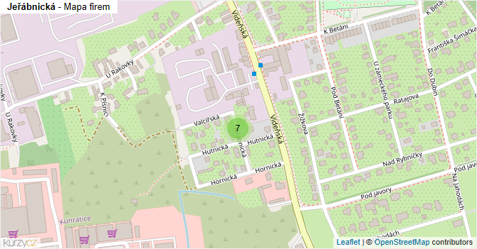 Jeřábnická - mapa firem