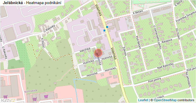 Jeřábnická - mapa podnikání