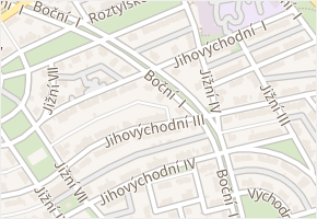 Jihovýchodní I v obci Praha - mapa ulice