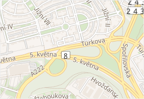 Jihovýchodní VIII v obci Praha - mapa ulice