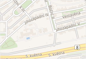Jihozápadní IV v obci Praha 16 - mapa ulice