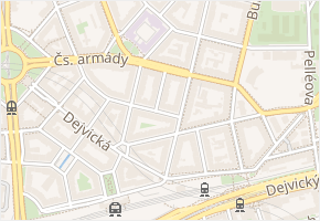 Jilemnického v obci Praha 8 - mapa ulice