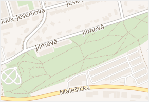 Jilmová v obci Praha 4 - mapa ulice