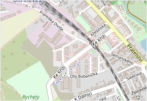 Jindřicha Bubeníčka v obci Praha - mapa ulice