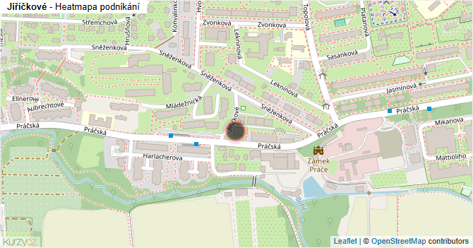 Jiříčkové - mapa podnikání