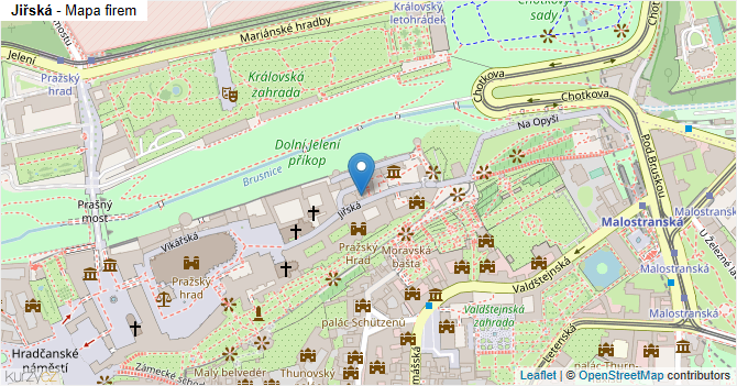 Jiřská - mapa firem