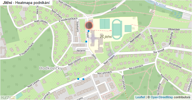 Jitřní - mapa podnikání