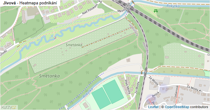 Jívová - mapa podnikání