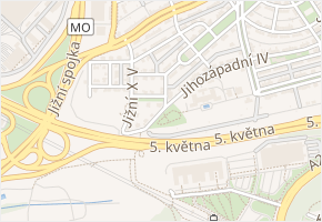 Jižní XIV v obci Praha 2 - mapa ulice