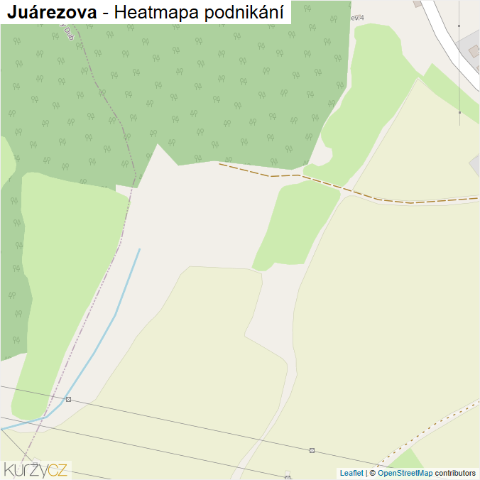 Mapa Juárezova - Firmy v ulici.