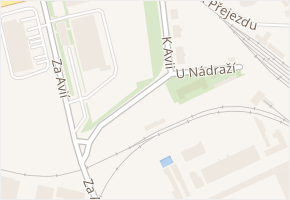 K Avii v obci Praha 13 - mapa ulice