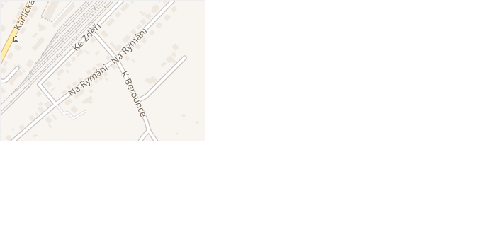 K Berounce v obci Praha - mapa ulice