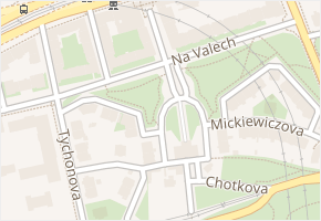 K Brusce v obci Praha 1 - mapa ulice
