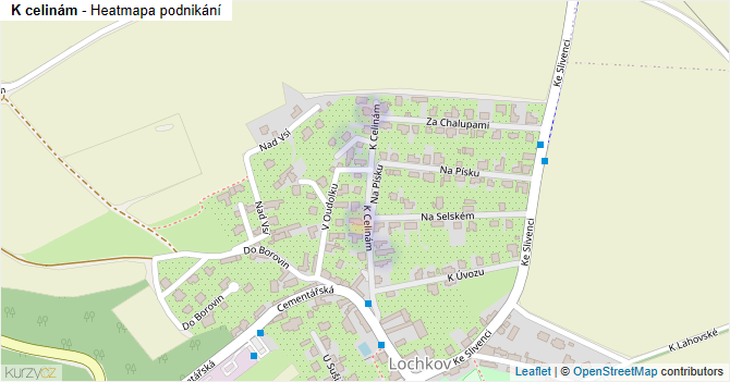 K celinám - mapa podnikání