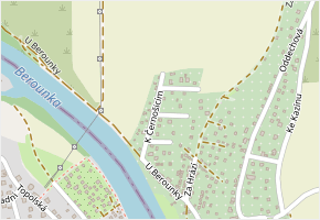 K Černošicím v obci Praha 20 - mapa ulice