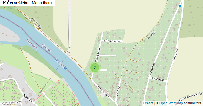 K Černošicím - mapa firem