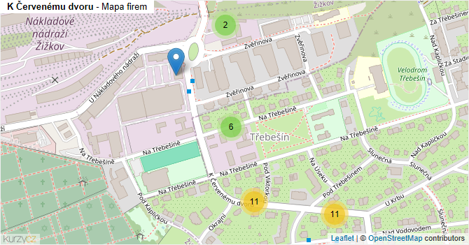 K Červenému dvoru - mapa firem