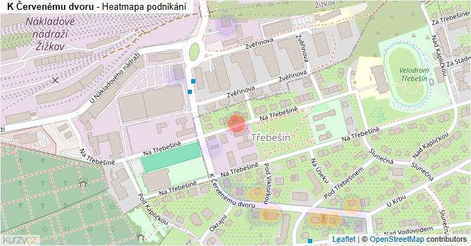 K Červenému dvoru - mapa podnikání