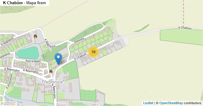 K Chabům - mapa firem