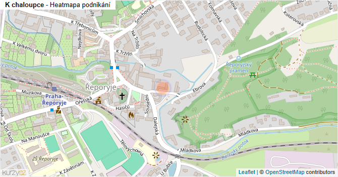 K chaloupce - mapa podnikání