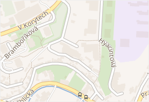 K Chaloupkám v obci Praha - mapa ulice