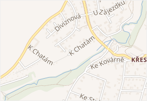 K chatám v obci Praha - mapa ulice