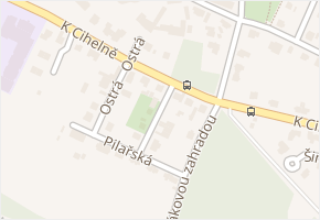 K cihelně v obci Praha - mapa ulice
