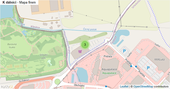 K dálnici - mapa firem