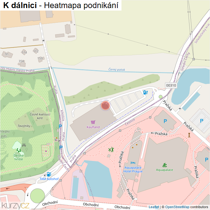 Mapa K dálnici - Firmy v ulici.