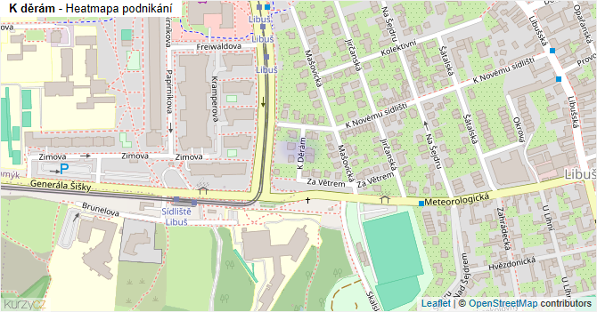 K děrám - mapa podnikání