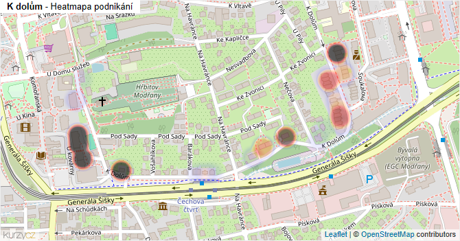 K dolům - mapa podnikání