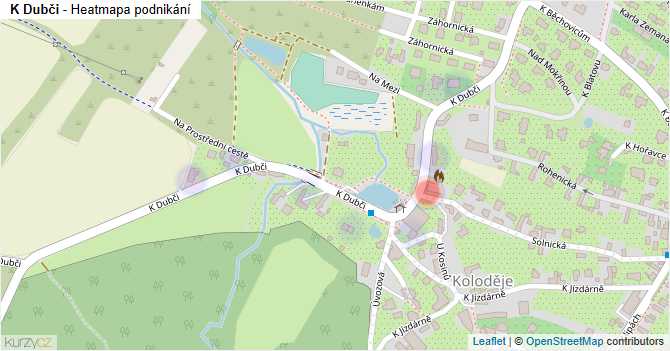 K Dubči - mapa podnikání