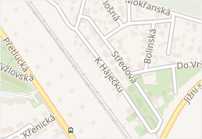 K háječku v obci Praha 13 - mapa ulice