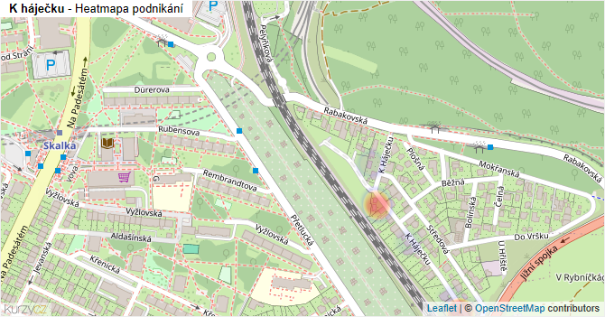 K háječku - mapa podnikání