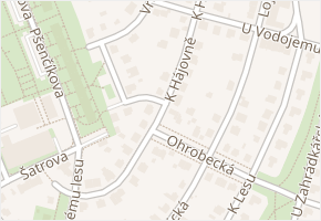 K hájovně v obci Praha - mapa ulice
