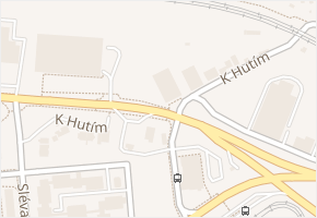 K Hutím v obci Praha - mapa ulice