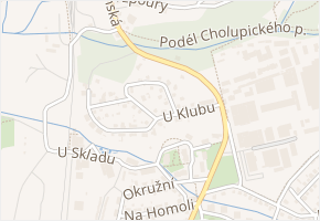 K Lahovičkám v obci Praha - mapa ulice