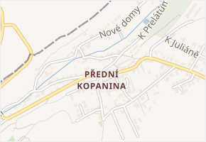 K lávce v obci Praha 4 - mapa ulice