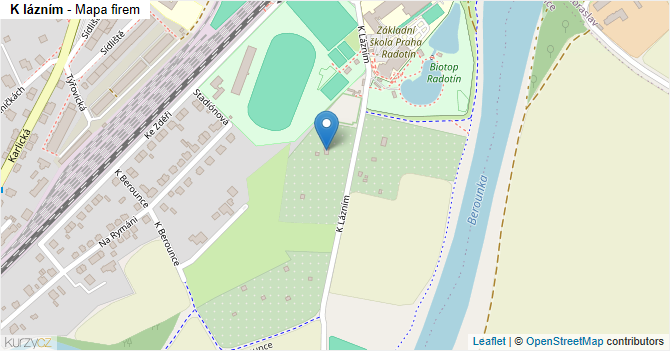 K lázním - mapa firem